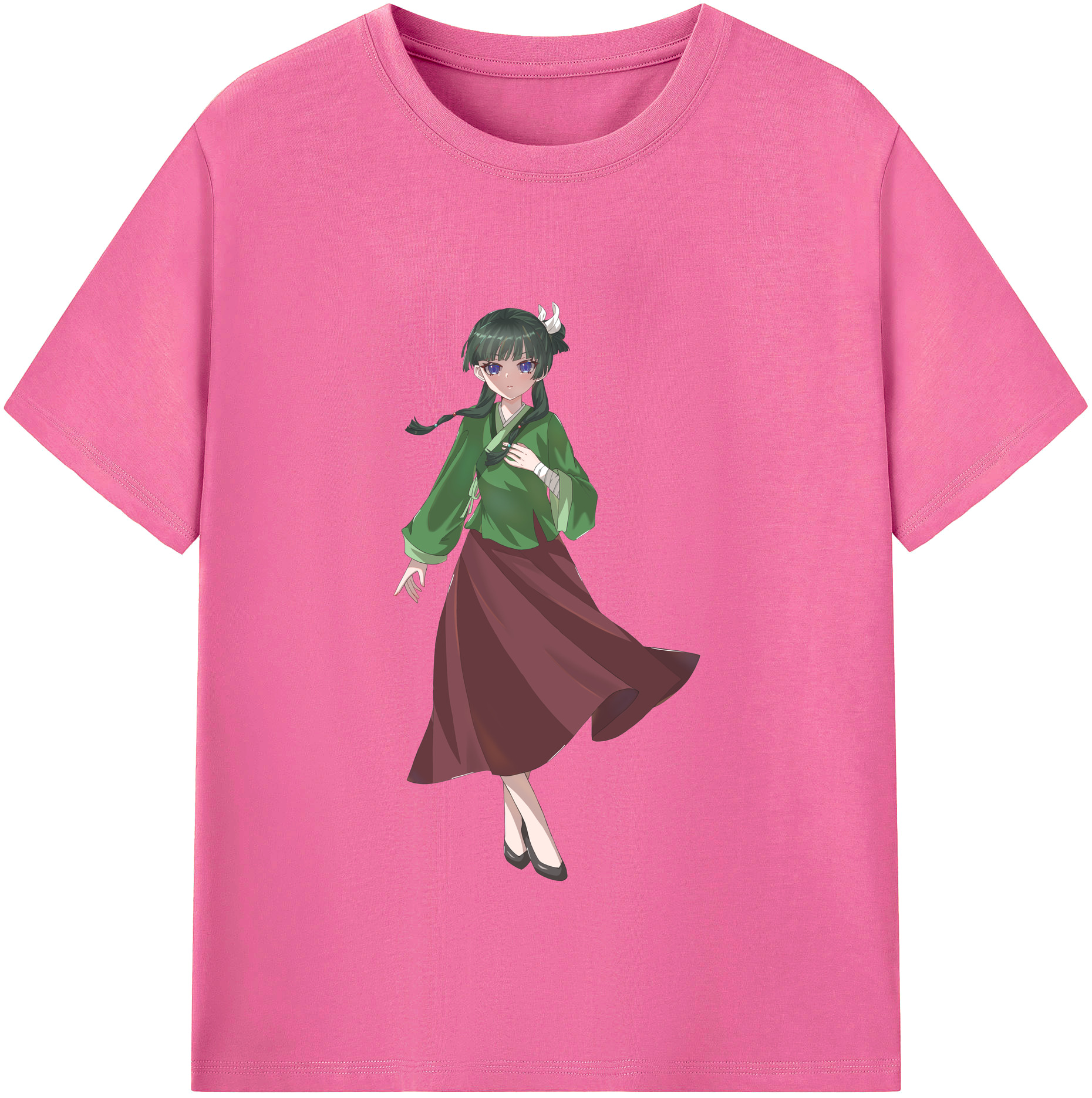 （画像用） 薬屋のひとりごと The Apothecary Diaries レディースカジュアルプリントTシャツ（綿100％）